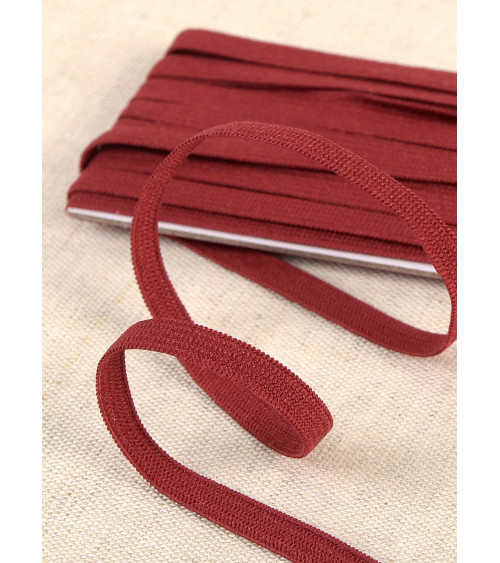 Soft elastic Burgundy 5mx5mm Azo free