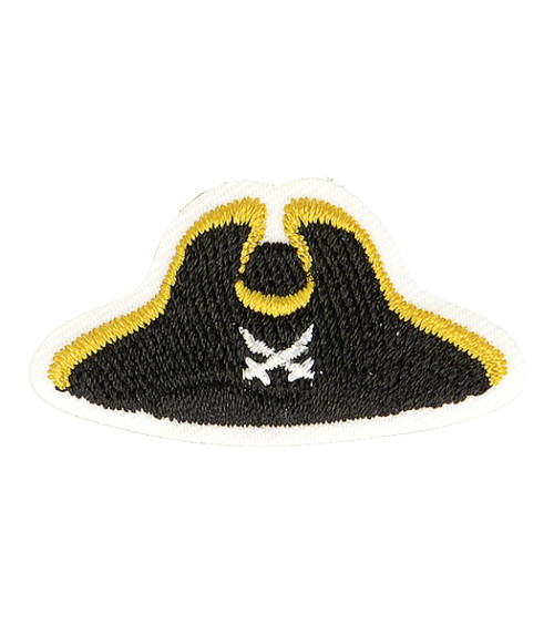 Iron-on badge pirate sailor hat 4cm x 2cm