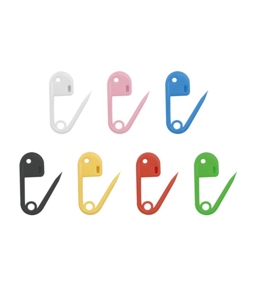 36 plastic marking pins 18mm multi-colored