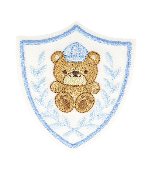 Iron-on badge teddy bear 5cm x 5cm