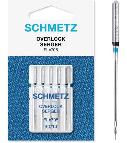 10 Schmetz Overlock ELx705 needles size 90 - overlocker and MAC