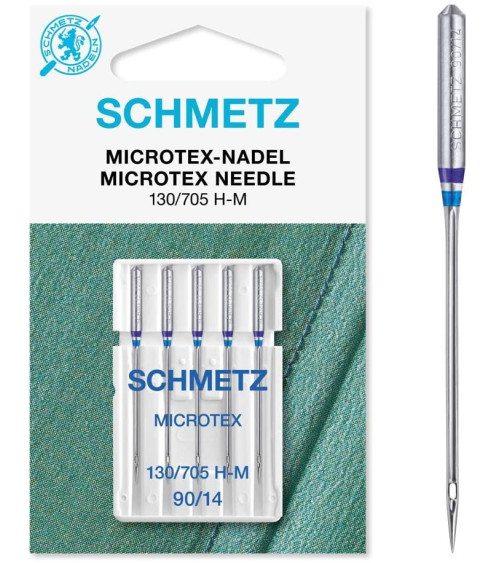 5 aghi Microtex Schmetz 130/705 HM misura 90