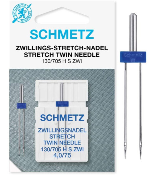 Aguja doble Schmetz Stretch 130/705 HS ZWI