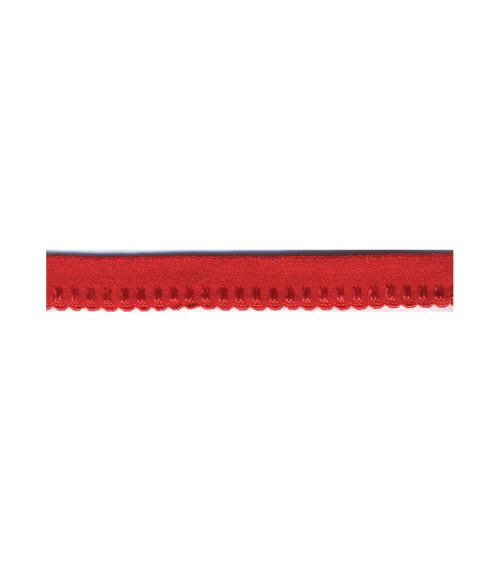 Bobina 25m lenceria elastica 10mm Rojo 10mm