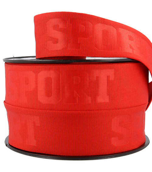 20m spool elastic 3d sport 40mm Red 40mm