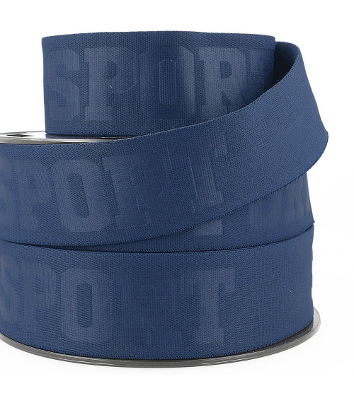 20m spool elastic 3d sport 40mm Navy blue 40mm