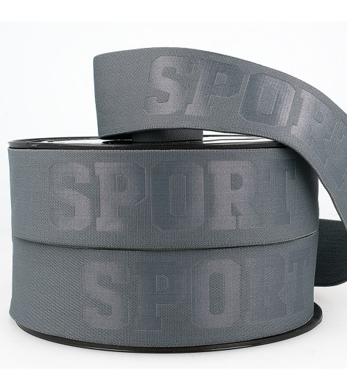 20m spool elastic 3d sport 40mm Dark Grey 40mm