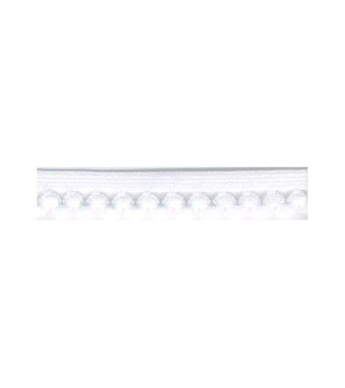 Bobina 25m elastico lingerie 12mm Bianco 12mm