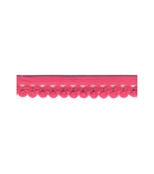 Bobina 25m lenceria elastica 12mm fucsia 12mm