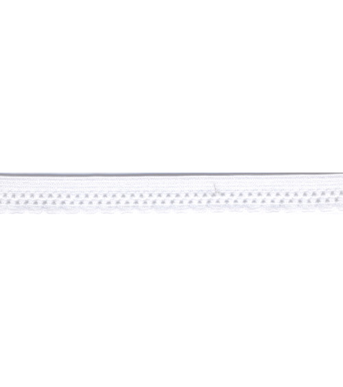 Bobina 25m elastico lingerie 13mm Bianco 13mm