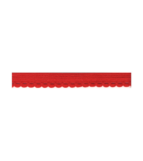 Bobina 25m lenceria elastica 10mm Rojo 10mm