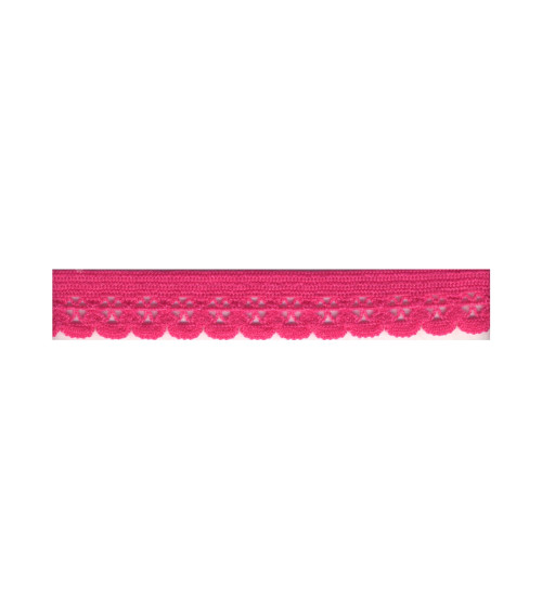 Bobina 25m elastico lingerie 13mm fucsia 13mm