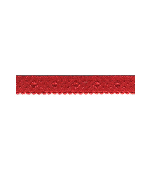 Bobina 25m Jersey lencero elástico Rojo 11mm