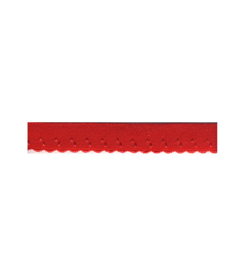 Bobina 25m lenceria elastica 11mm Rojo 11mm