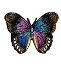 Ecusson thermocollant papillon noir
