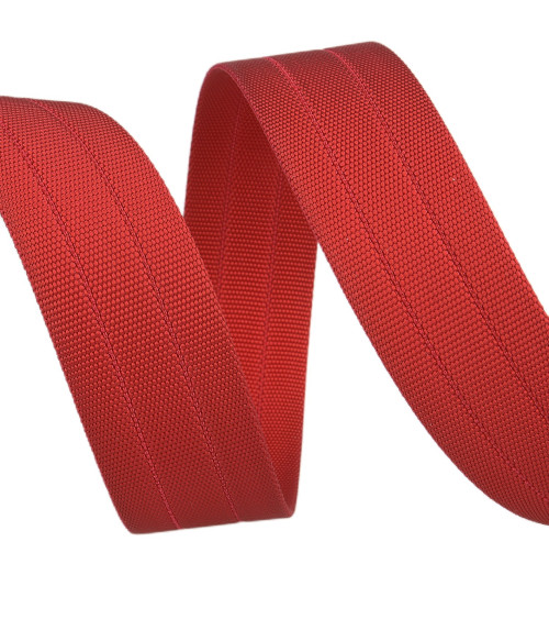 Grosgrain strap 30mm red by the meter