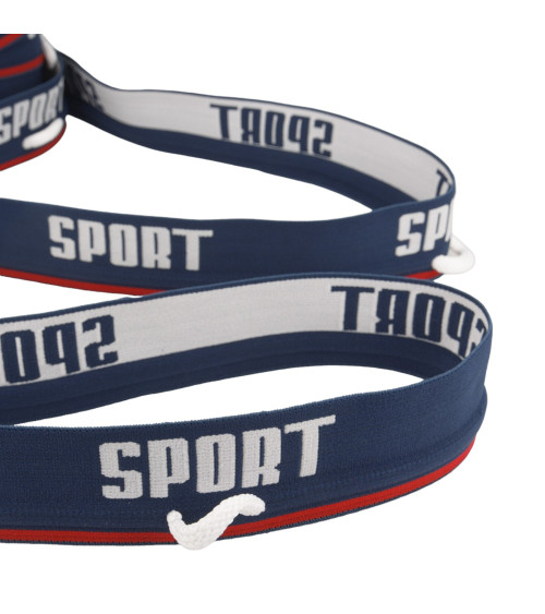 Elastic sports cord 40mm navy blue per meter