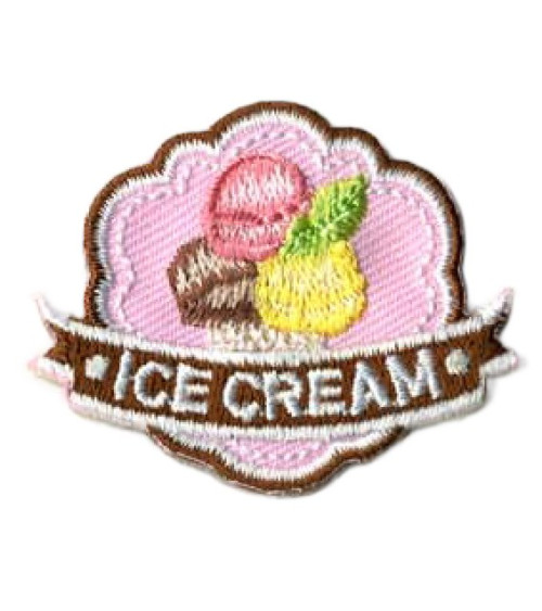 Ice Cream iron-on badge