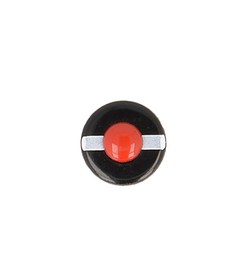 15mm black/red sailor beret button