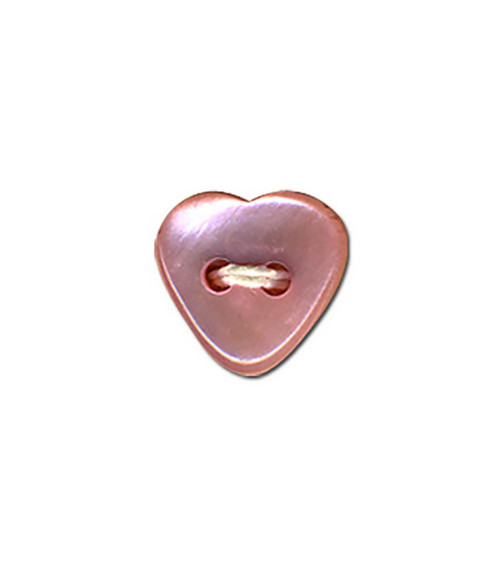 12mm candy pink heart button