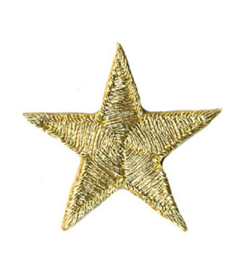 Gold star badge 2.5cm gold