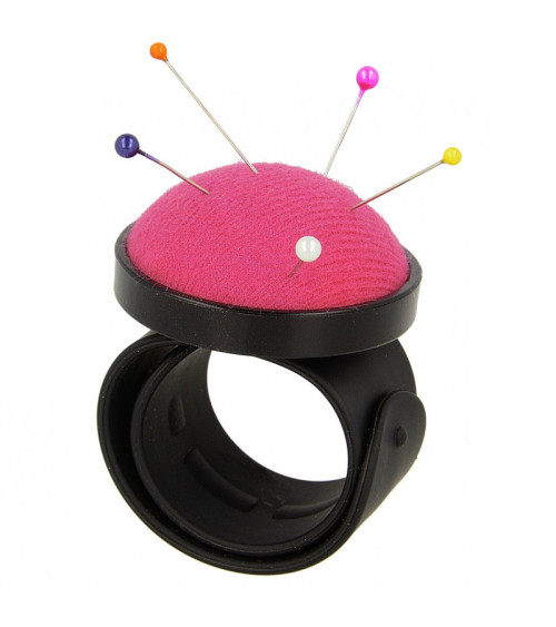 Armband Porte Epingles schwarz/fuchsia