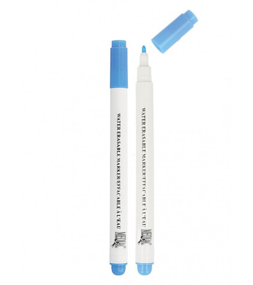 Pack of 2 blue water-erasable pens