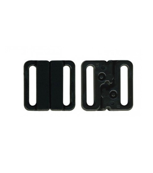 3 set costume da bagno nero con clip per bikini da 15 mm