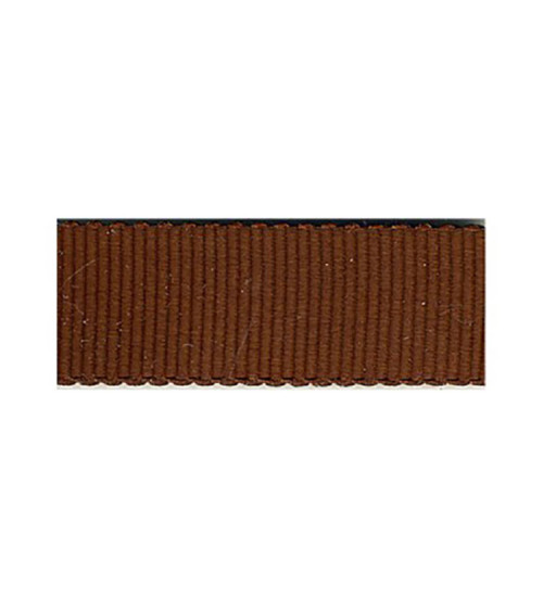 Disquette 25m Gros Grain Petersham 3mm marrone