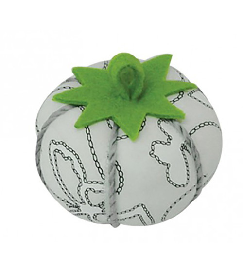 Grey printed pin-holder tomatoes