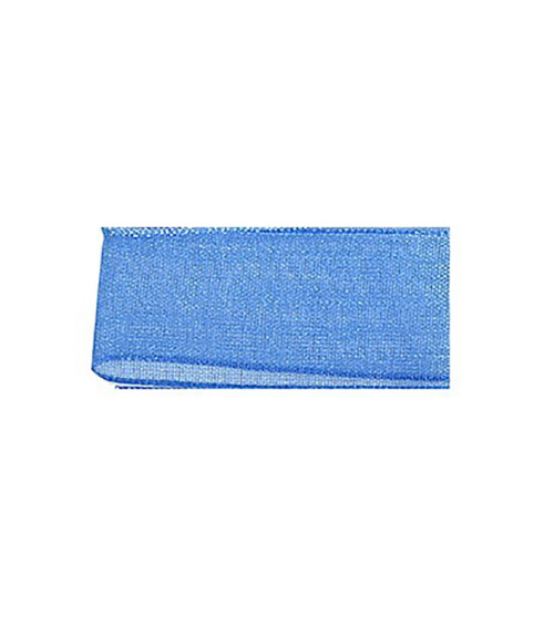 25m dark sea blue polyamide muslin ribbon