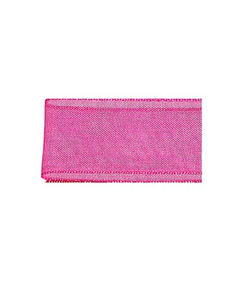 25m fuchsia polyamide muslin ribbon