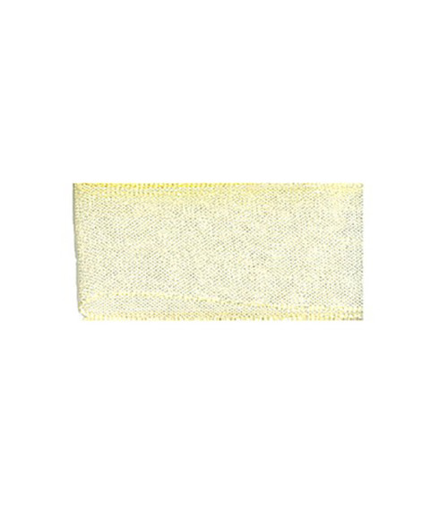 25m straw yellow polyamide muslin ribbon