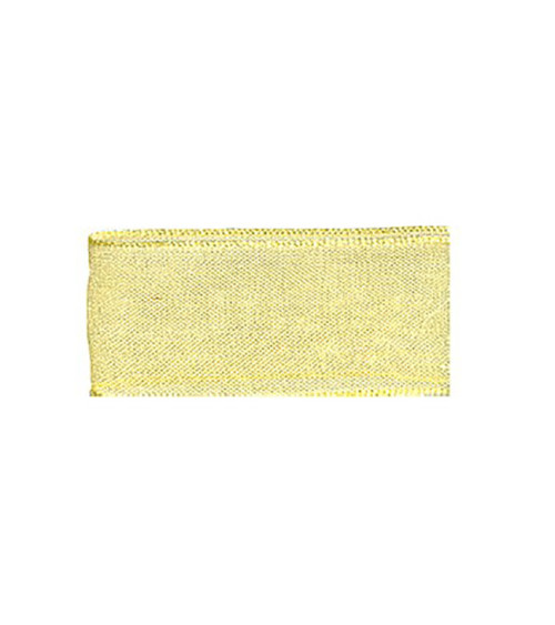 25m lemon yellow polyamide muslin ribbon