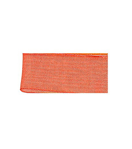 25m dark orange polyamide muslin ribbon