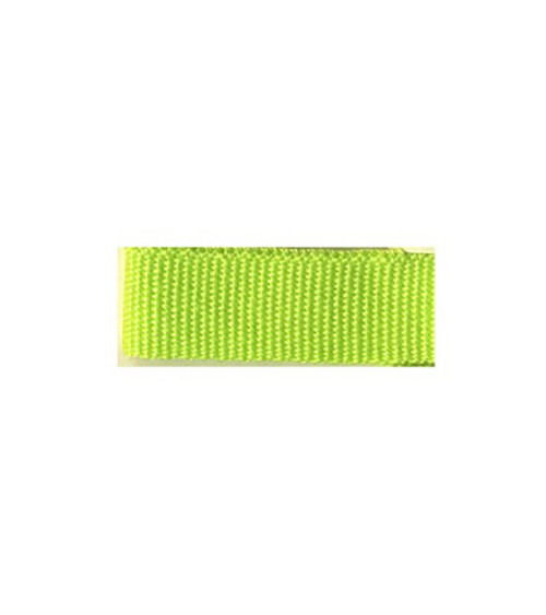 Bobina de 25 m de trenza aspecto grosgrain Verde Anís