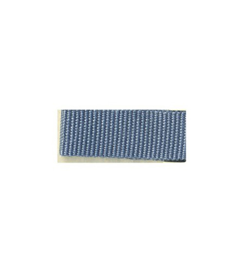 Bobina de 25m de trenza aspecto grosgrain Azul Gris