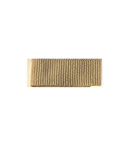 Bobina da 25 m di treccia effetto gros grain Beige