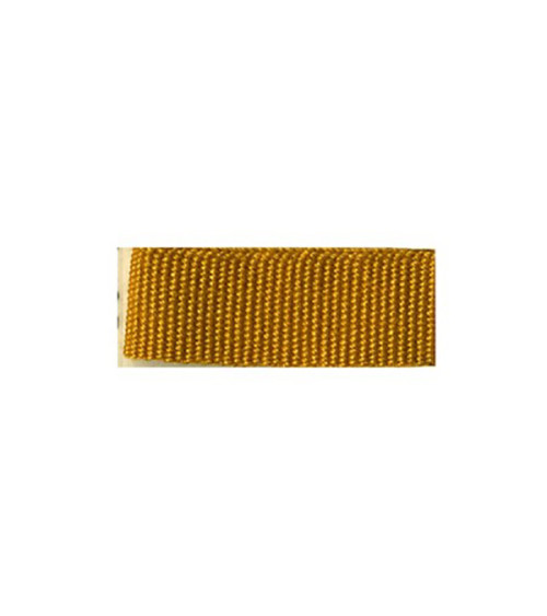 Bobina da 25 m di treccia effetto gros-grain color Copper Gold