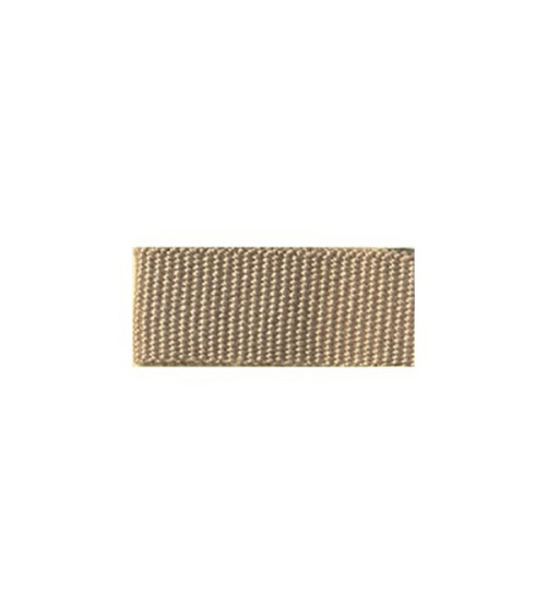 25m reel of beige grey grosgrain braid