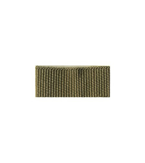 25m reel of grosgrain braid in khaki look