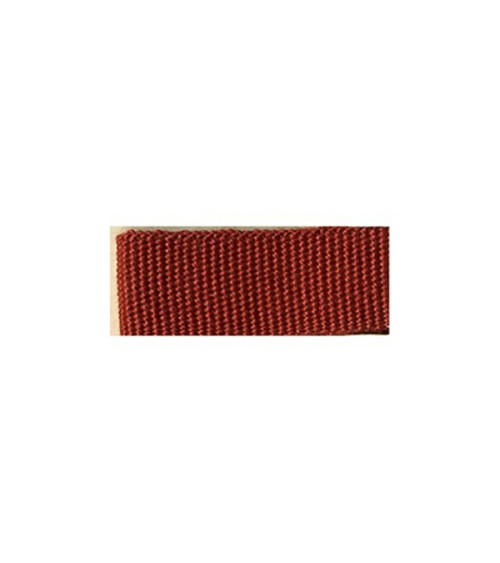 25m reel of grosgrain braid with rust look