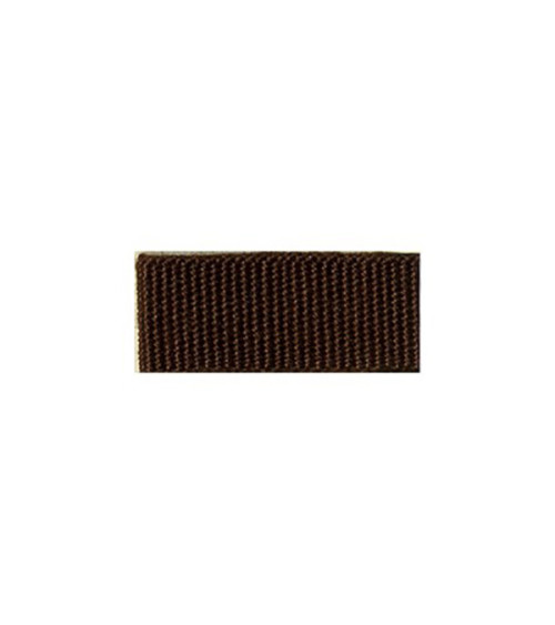 25m reel of brown grosgrain braid