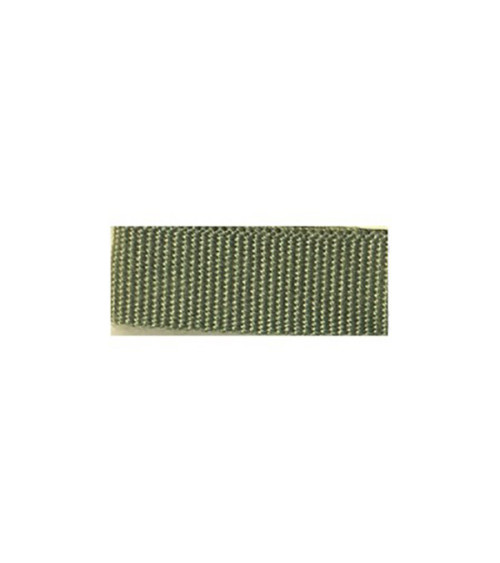 Bobina de 25 m de trenza aspecto grosgrain Verde Liquen