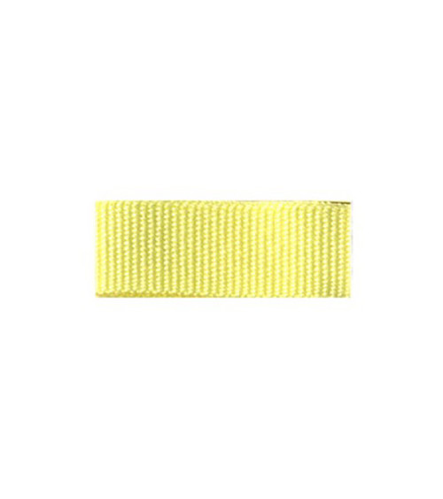 Bobina de 25 m de trenza efecto grosgrain en Chick Yellow