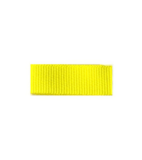 Bobina da 25 m di treccia effetto gros grain Giallo