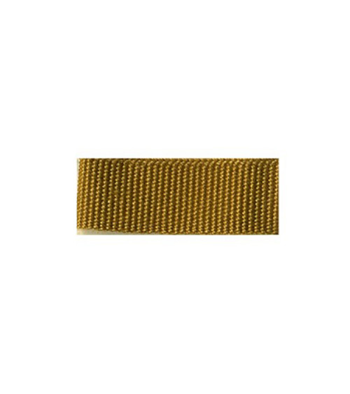 Bobina de 25 m de trenza de grosgrain dorado oscuro.