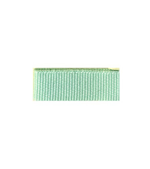 25m reel of grosgrain braid in water green