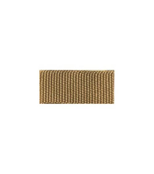 Bobina de 25 m de trenza aspecto grosgrain Beige oscuro