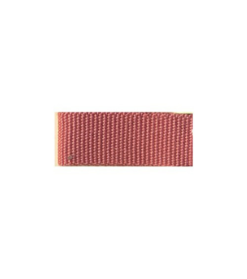 Bobina de 25 m de trenza efecto grosgrain Rosa Viejo